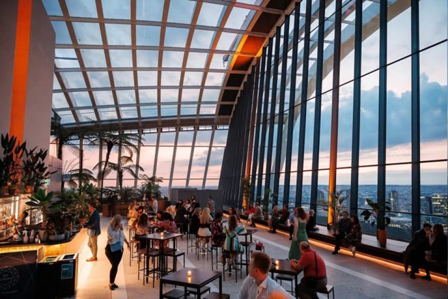 Sky Garden Entry with Dinner at The Larch